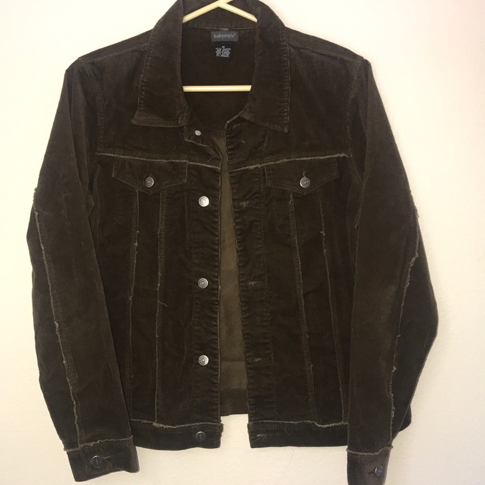 Brown corduroy jacket.